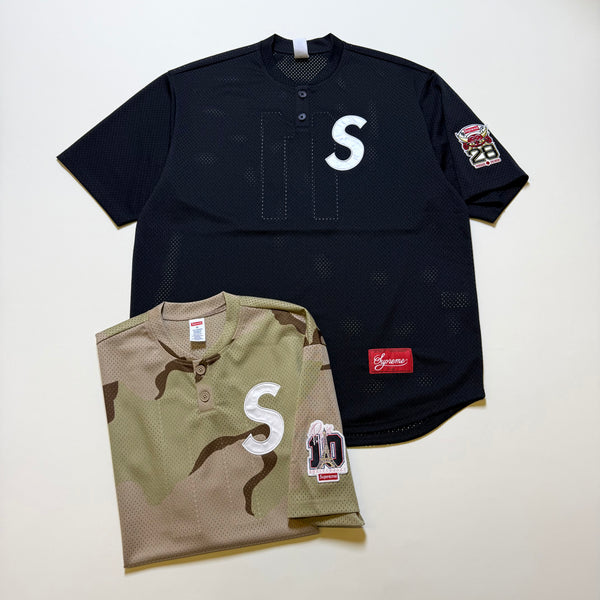 SUPREME SHOP S LOGO BASEBALL HENLEY