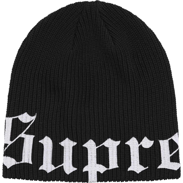 SUPREME OLD ENGLISH PRINTED BEANIE SS26