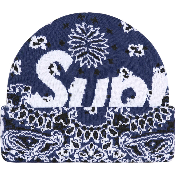 SUPREME BANDANA BIG LOGO BEANIE