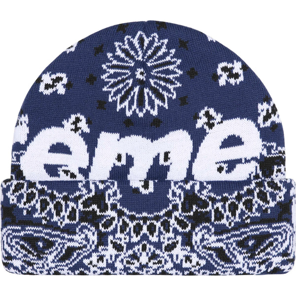 SUPREME BANDANA BIG LOGO BEANIE