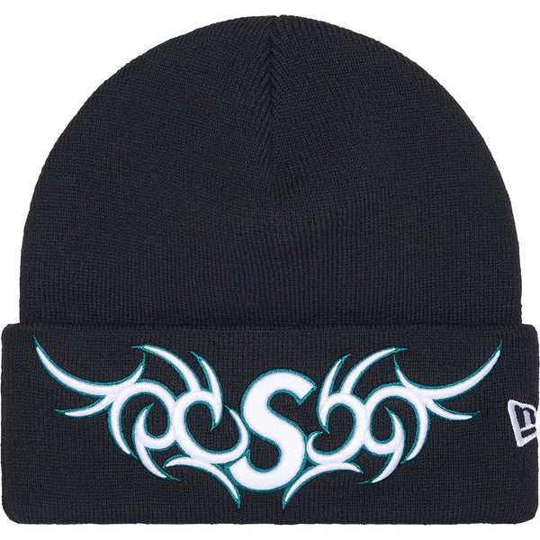 SUPREME NEW ERA TRIBAL S LOGO BEANIE