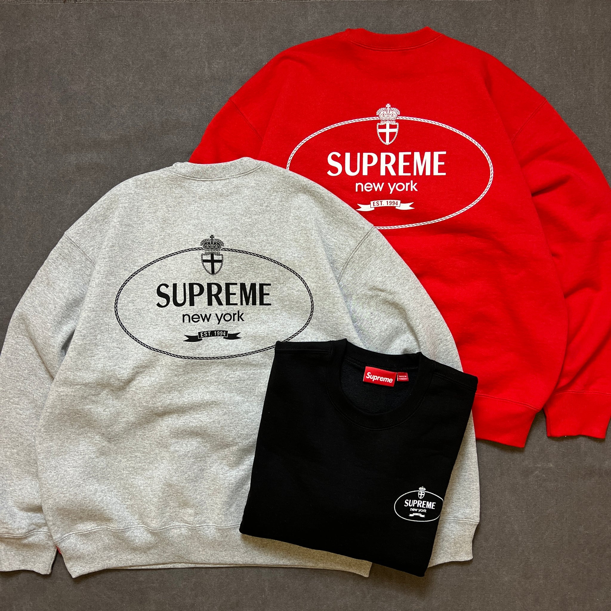 SUPREME CREST CREWNECK – Trade Point_HK SUPREME CREST CREWNECK – Trade Point_HK
