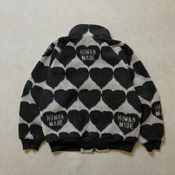 HUMAN MADE HEART FLEECE JACKET