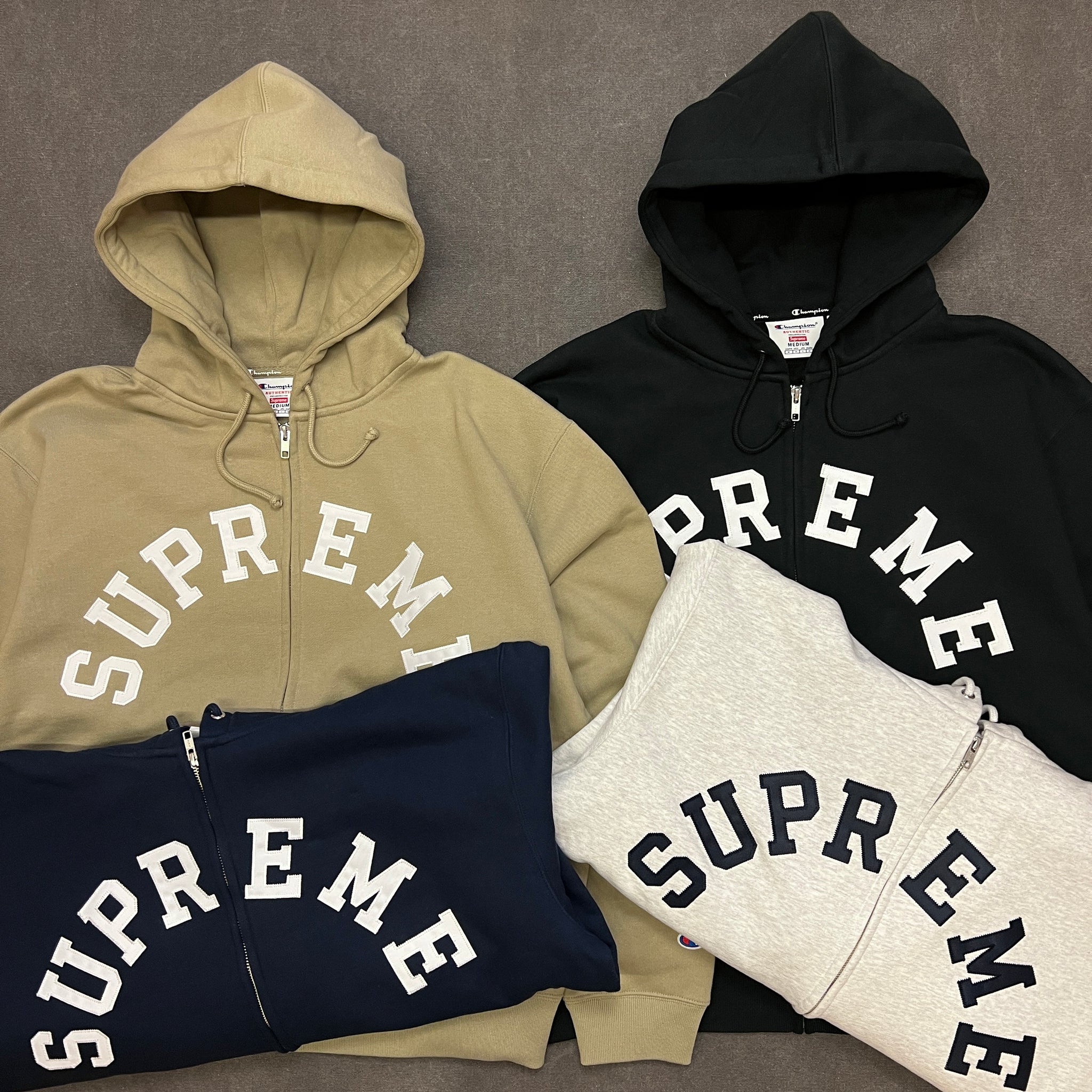 SUPREME CHAMPION ZIP UP HOODED SWEATSHIRT