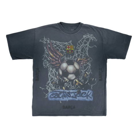 CJ X FCB WASHED SPRAY LOGO TEE