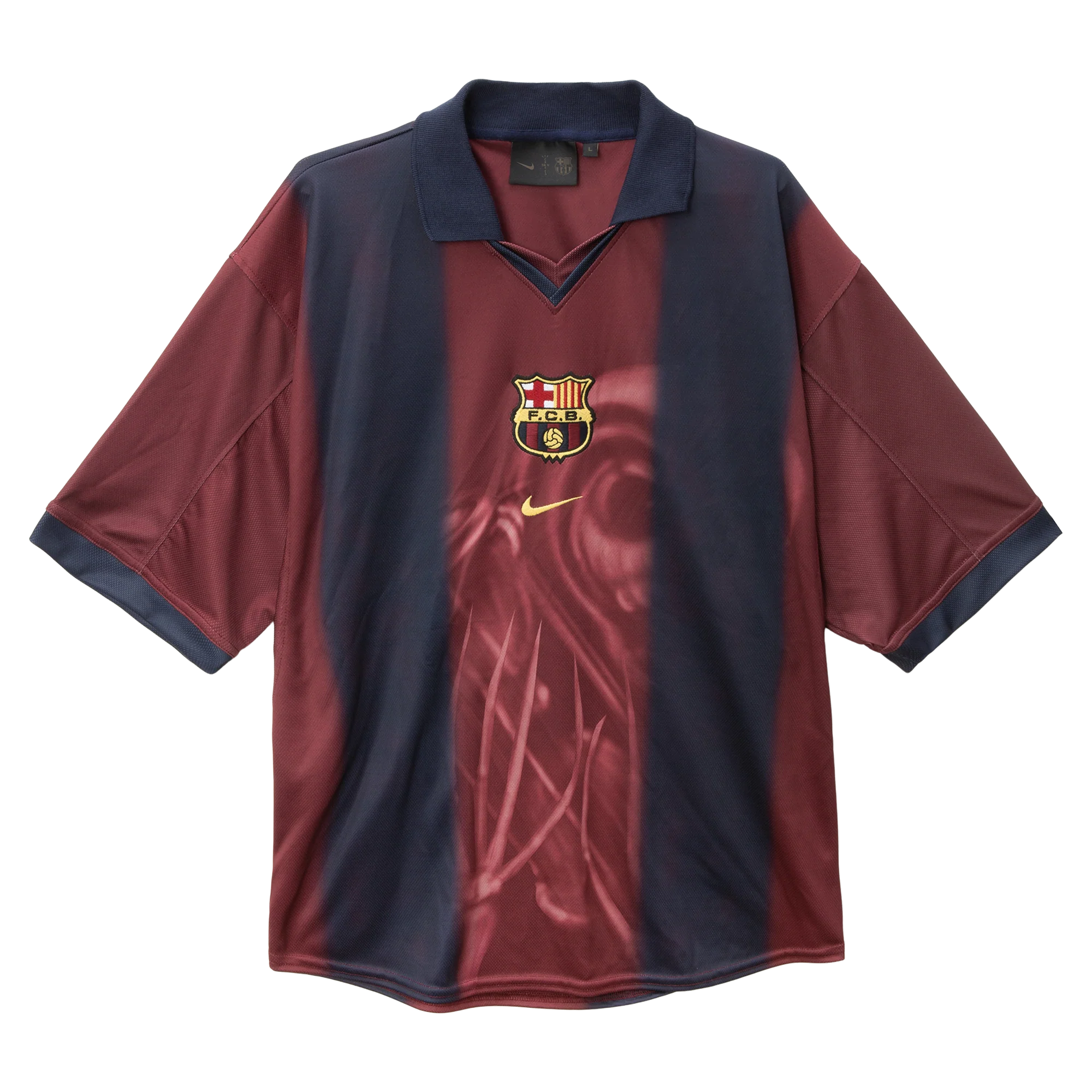 CJ X NIKE X FC BARCELONA RETRO 2000/01 HOME SKELETON JERSEY