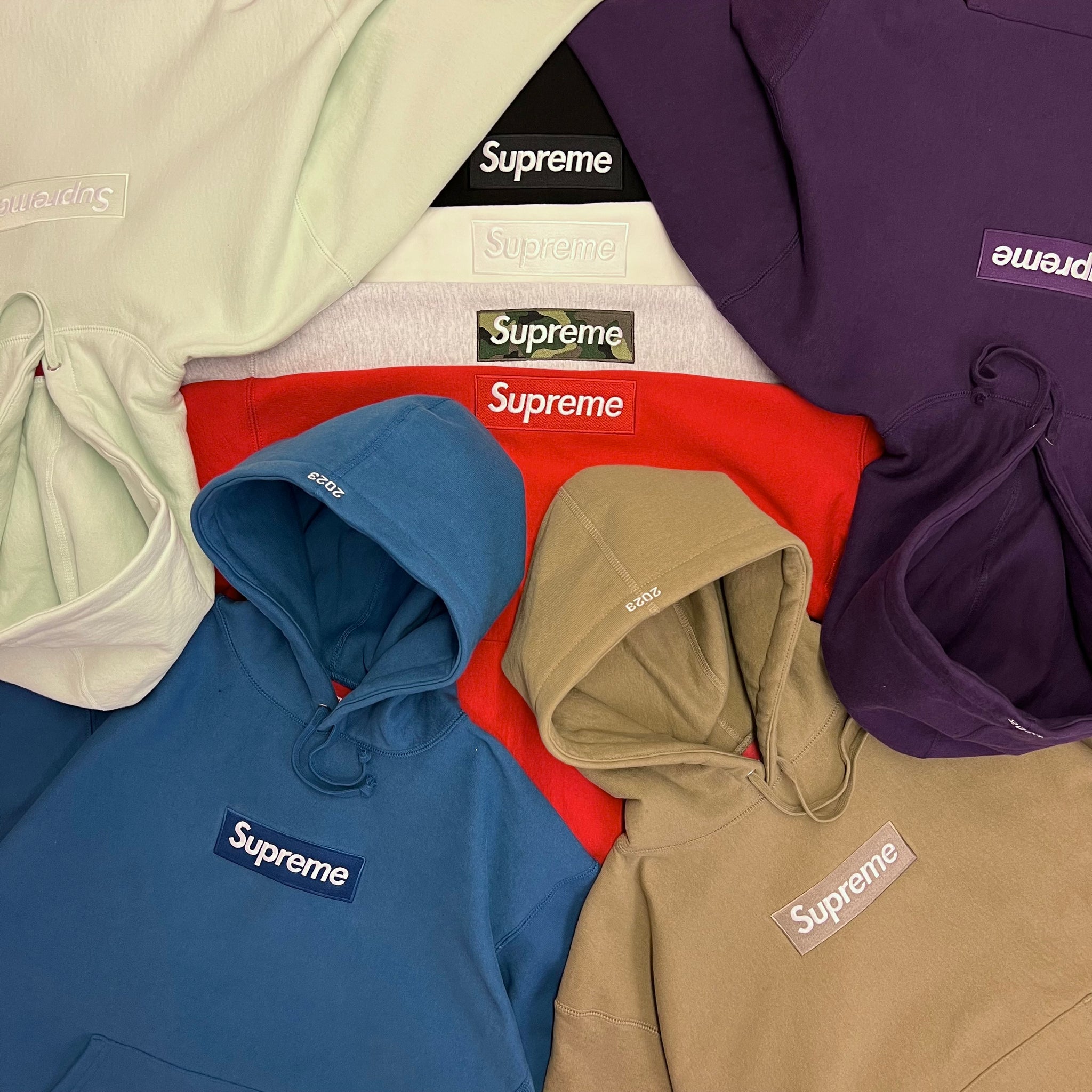 All supreme box logo on sale hoodies