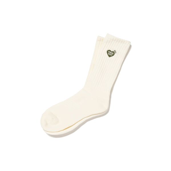 HUMAN MADE PILE SOCKS (OLIVE HEART)