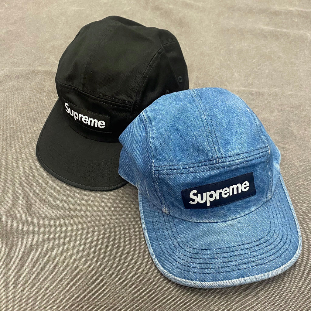 50％割引 Supreme washedchino twill camp cap denim | www