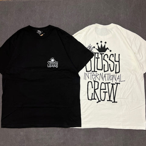 STUSSY CROWN INTERNATIONAL TEE PIGMENT DYED