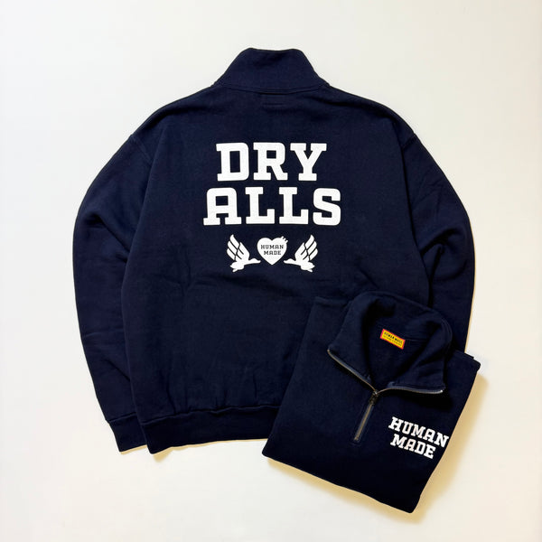 HUMAN MADE HALF-ZIP SWEATSHIRT HM30CS010