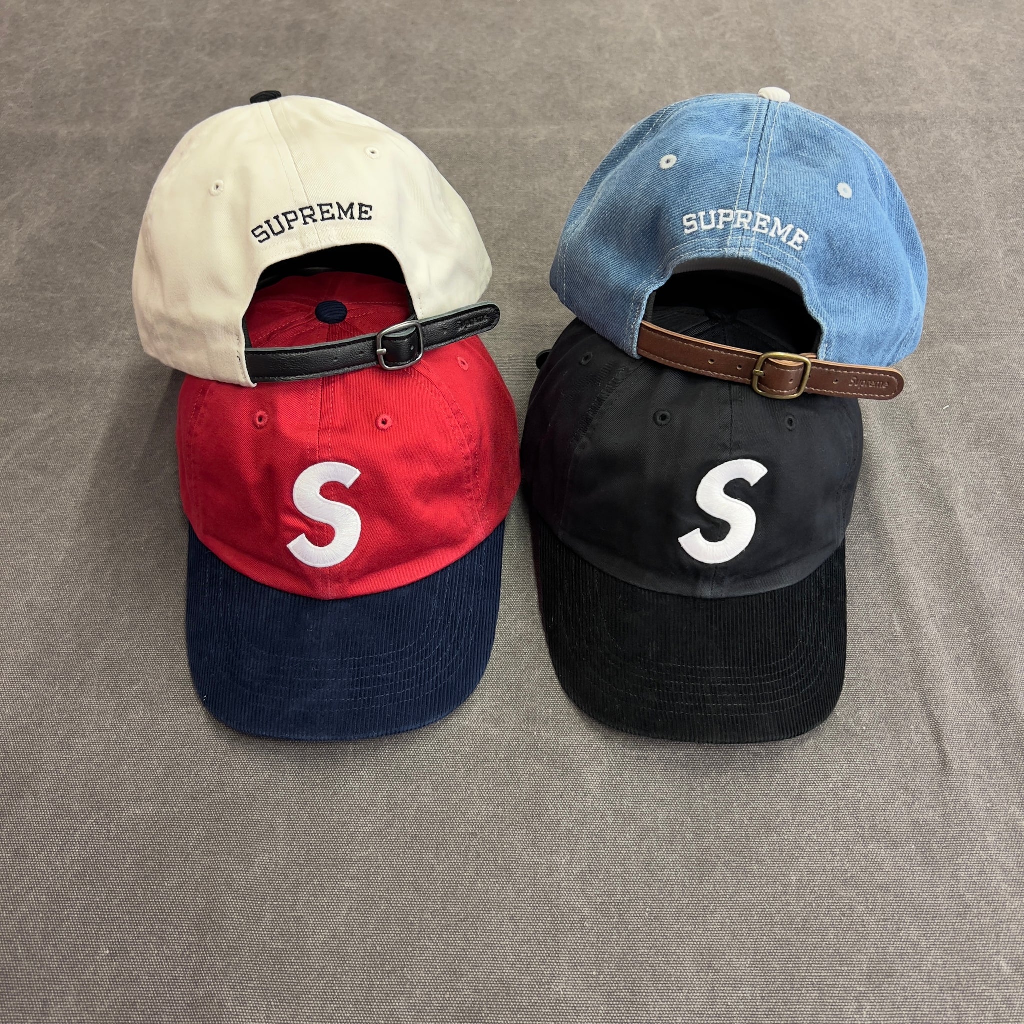 Supreme 2-Tone S Logo 6-Panel Stone