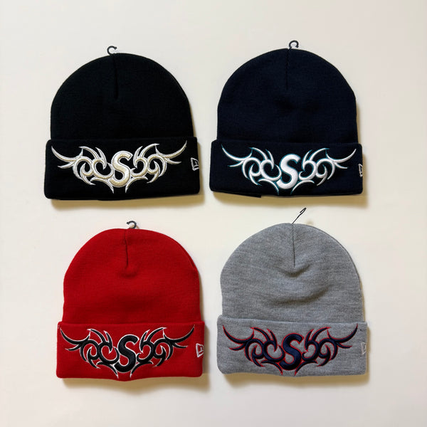 SUPREME NEW ERA TRIBAL S LOGO BEANIE