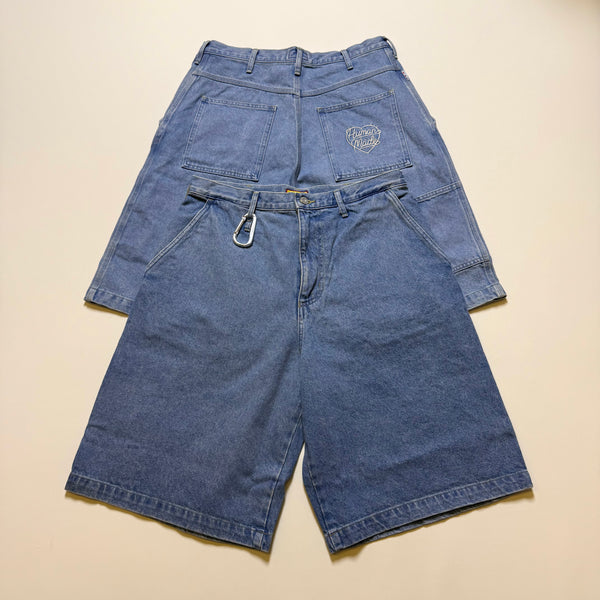 HUMAN MADE WIDE DENIM SHORTS HM31PT029