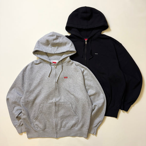SUPREME SMALL BOX ZIP UP HOODED SWEATSHIRT FW25
