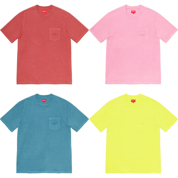 SUPREME OVERDYED POCKET TEE SS20