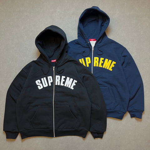 SUPREME ARC THERMAL ZIP UP HOODED SWEATSHIRT