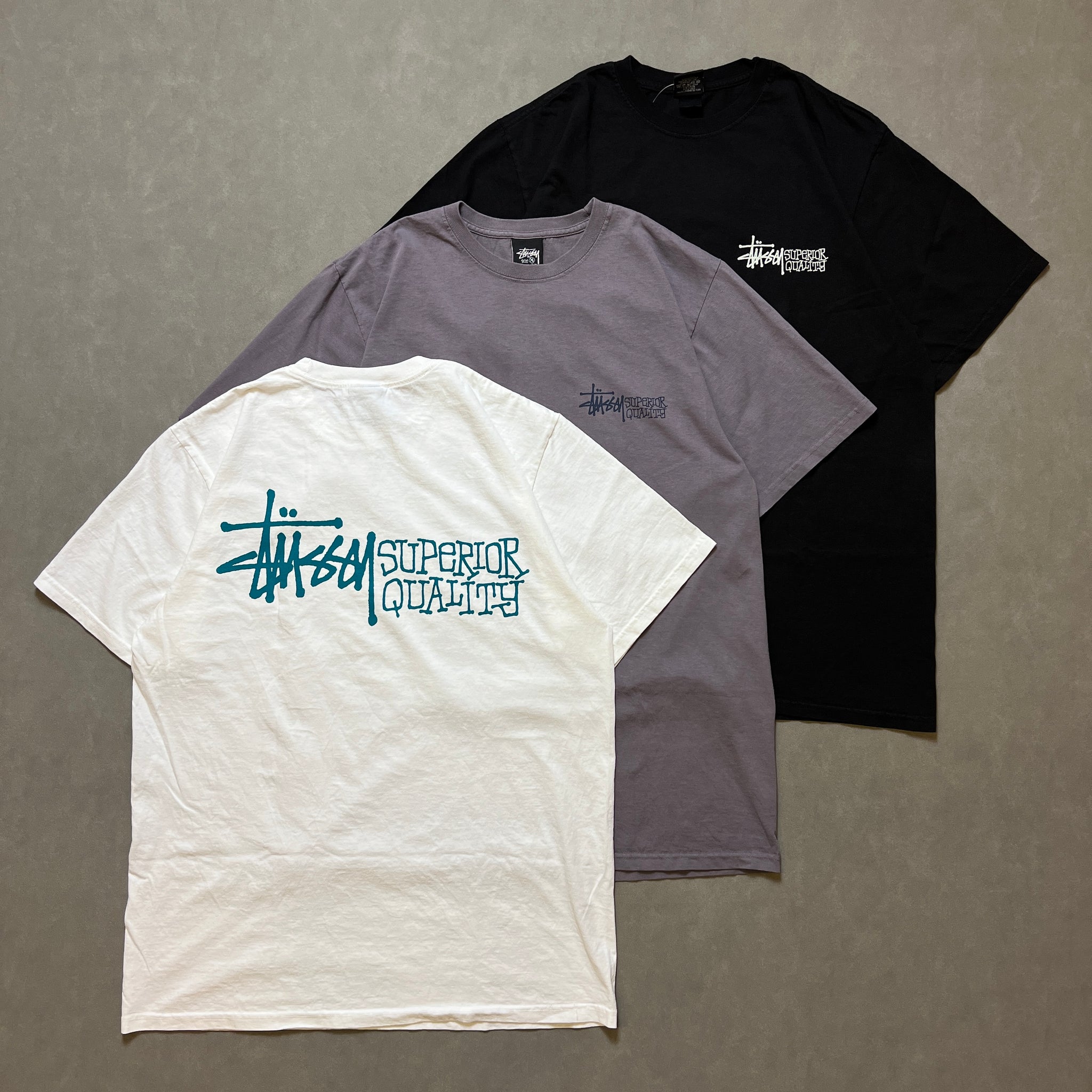 STUSSY SUPERIOR QUALITY TEE PIGMENT DYED