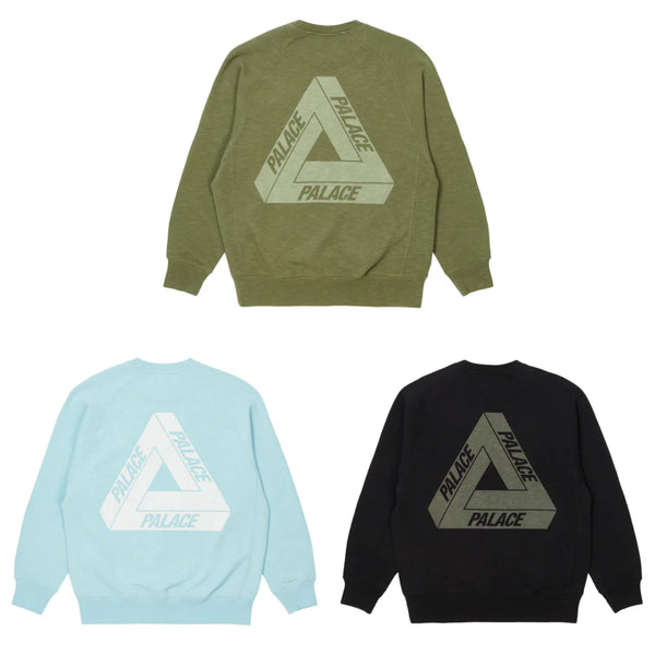 PALACE SKATEBOARDS TRI-FERG SLUB CREW FW22