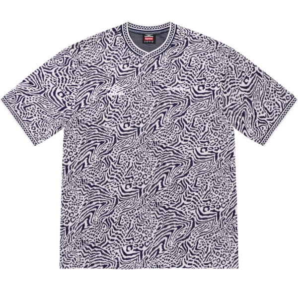 SUPREME UMBRO JACQUARD ANIMAL PRINT SOCCER JERSEY