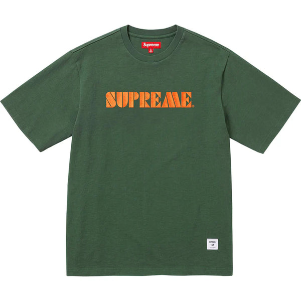 SUPREME STENCIL EMBROIDERED SS TOP