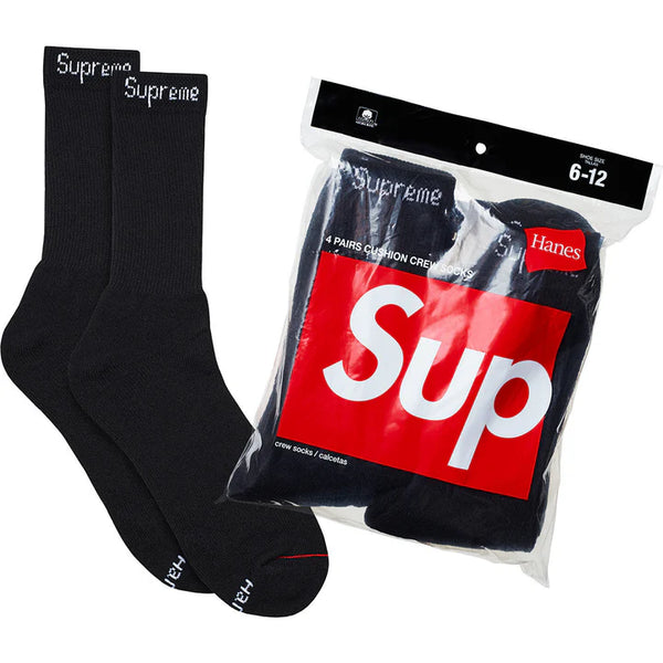 SUPREME HANES CREW SOCKS(4 PACK)