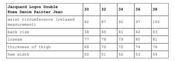 SUPREME JACQUARD LOGOS DOUBLE KNEE DENIM JEAN