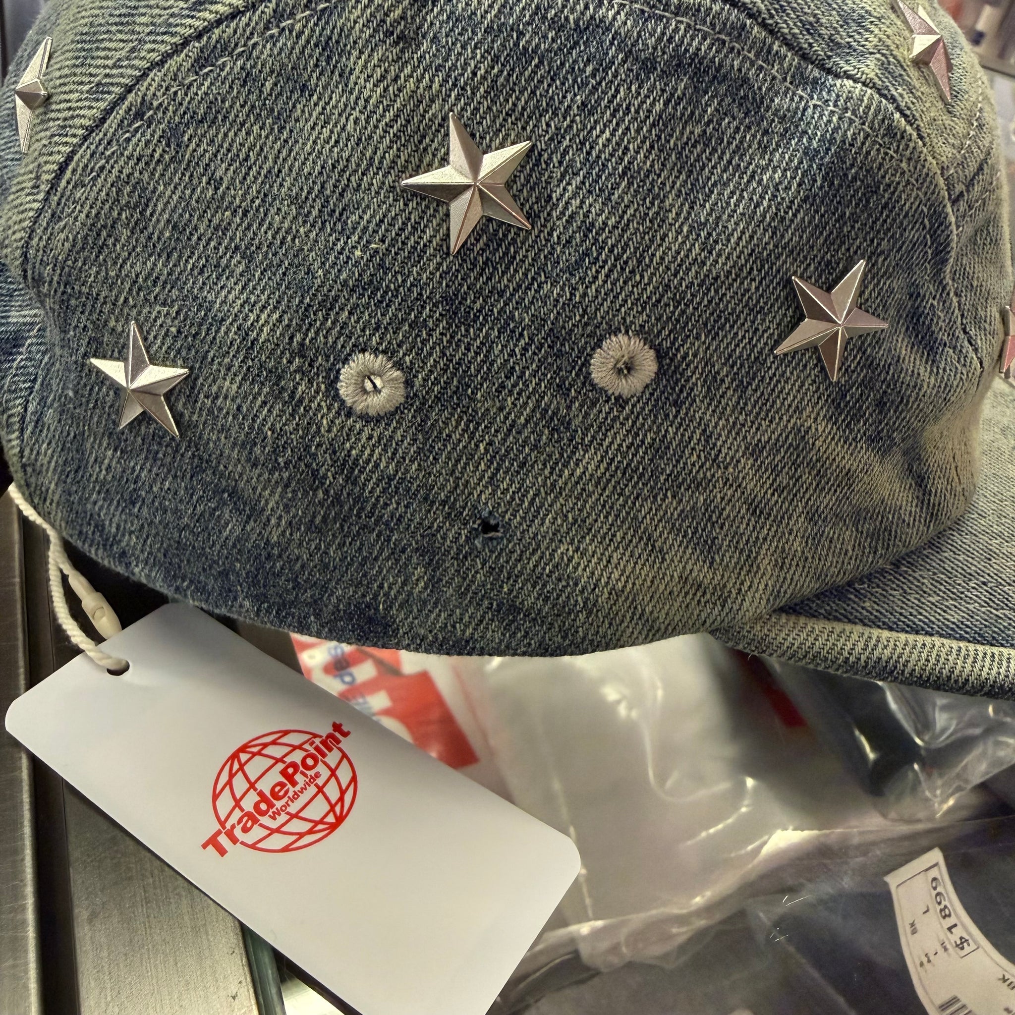 SUPREME STARS STUDDED DENIM CAMP CAP – Trade Point_HK