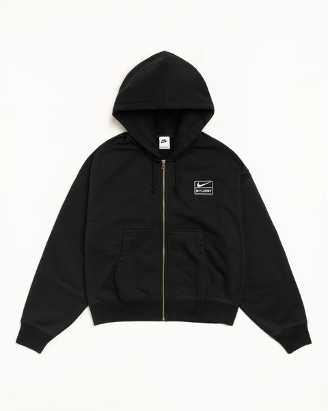 STÜSSY & NIKE STONE WASHED FLEECE ZIP HOODIE