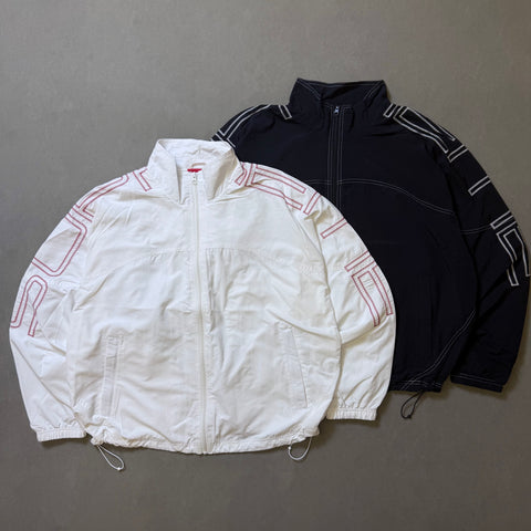 SUPREME SPELLOUT EMBROIDERED TRACK JACKET