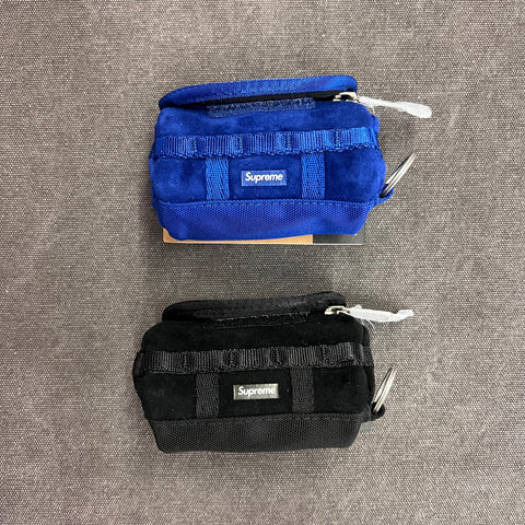 SUPREME THE NORTH FACE SUEDE BASE CAMP DUFFLE KEYCHAIN