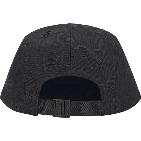 SUPREME JACQUARD LOGO DENIM CAMP CAP