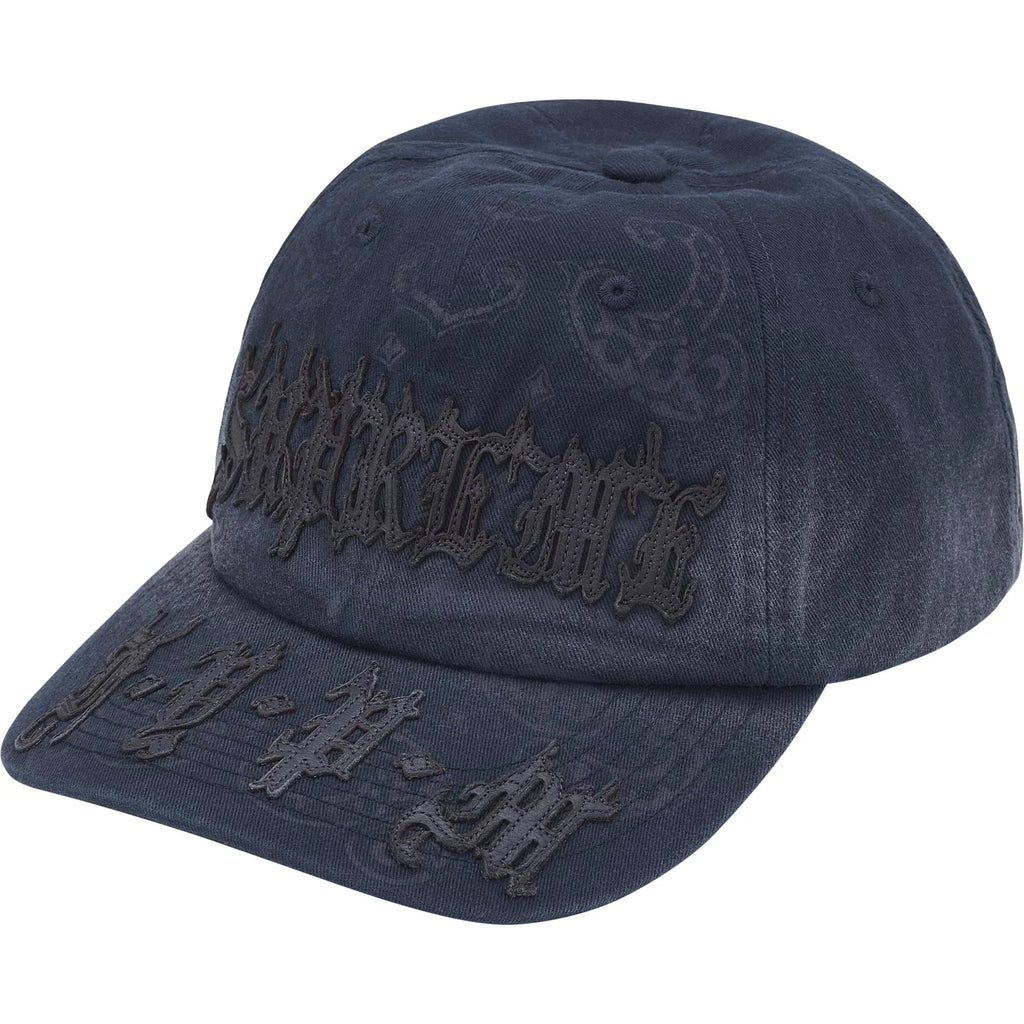 【新品】 Supreme Leather Applique 6-Panel 紺 SUPREME LEATHER APPLIQUE 6 PANEL – Trade Point_HK