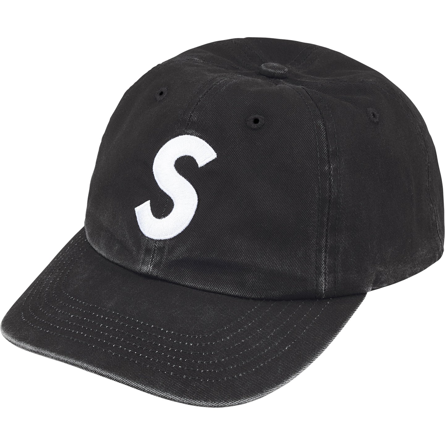 SUPREME PIGMENT COATED 2 TONE S LOGO 6 PANEL