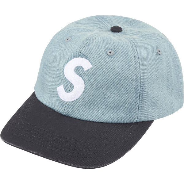 SUPREME PIGMENT COATED 2 TONE S LOGO 6 PANEL