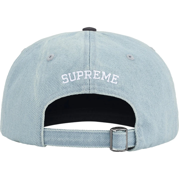 SUPREME PIGMENT COATED 2 TONE S LOGO 6 PANEL
