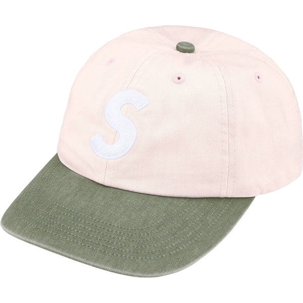 SUPREME PIGMENT COATED 2 TONE S LOGO 6 PANEL