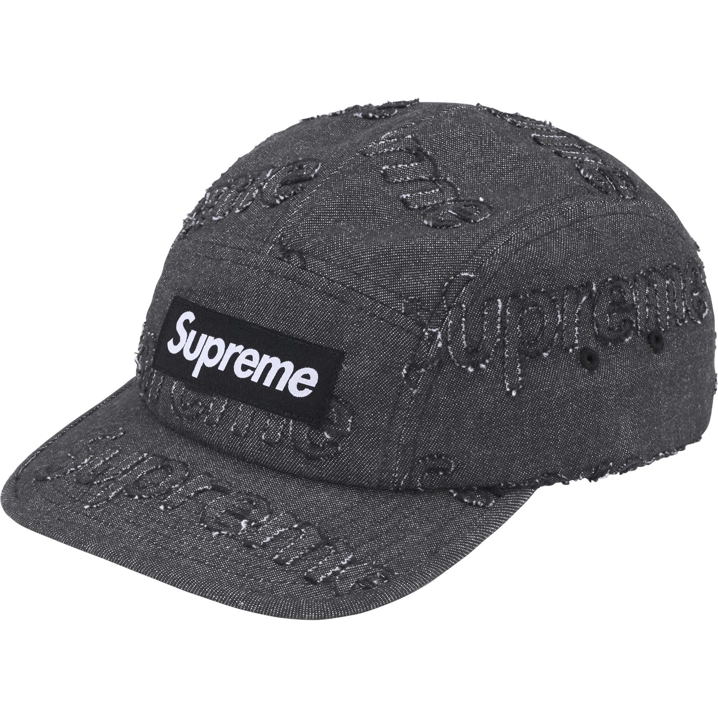 SUPREME LASERED DENIM CAMP CAP