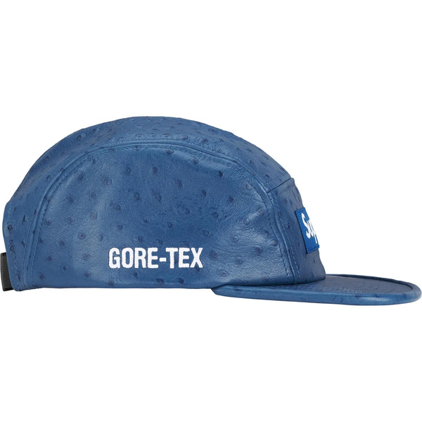 SUPREME OSTRICH EMBOSSED LEATHER GORE TEX CAMP CAP