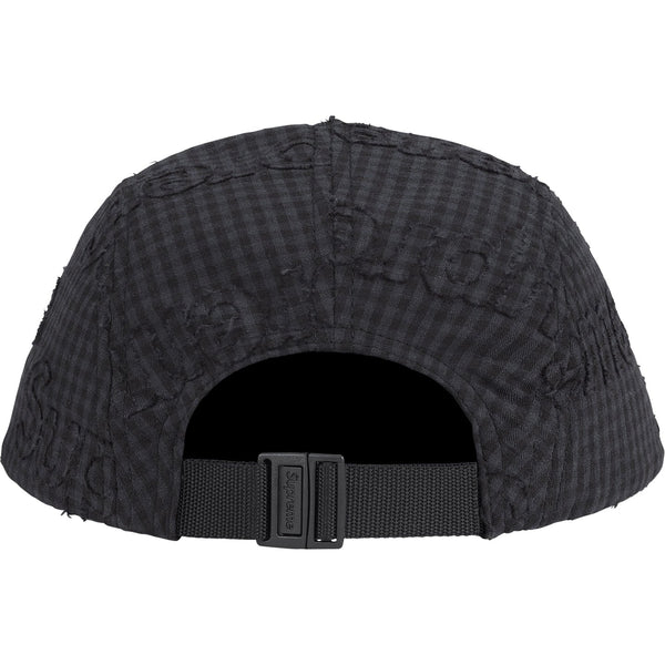 SUPREME MONOGRAM GINGHAM CAMP CAP