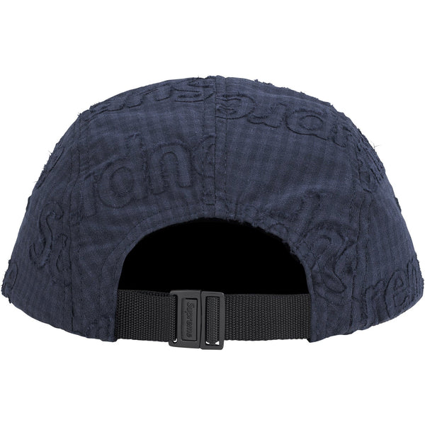 SUPREME MONOGRAM GINGHAM CAMP CAP