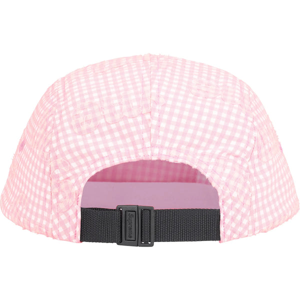 SUPREME MONOGRAM GINGHAM CAMP CAP