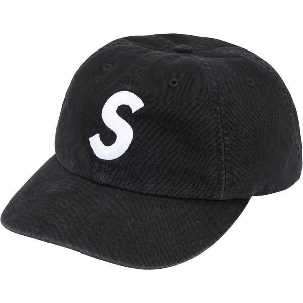 SUPREMEWASHED CANVAS S LOGO 6-PANEL