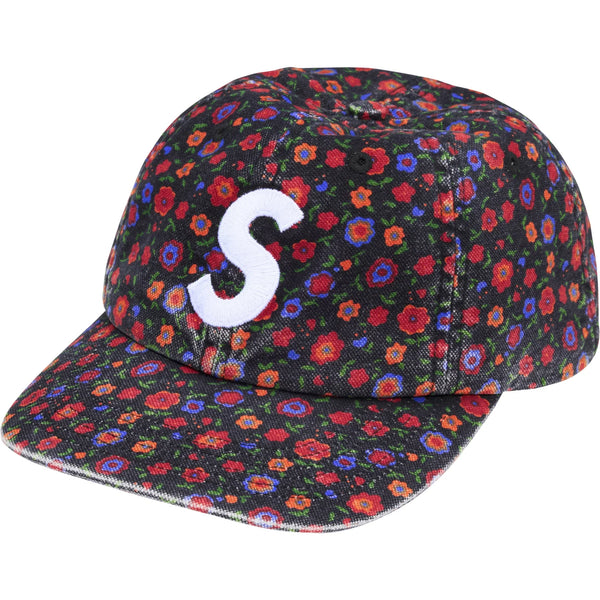 SUPREMEWASHED CANVAS S LOGO 6-PANEL