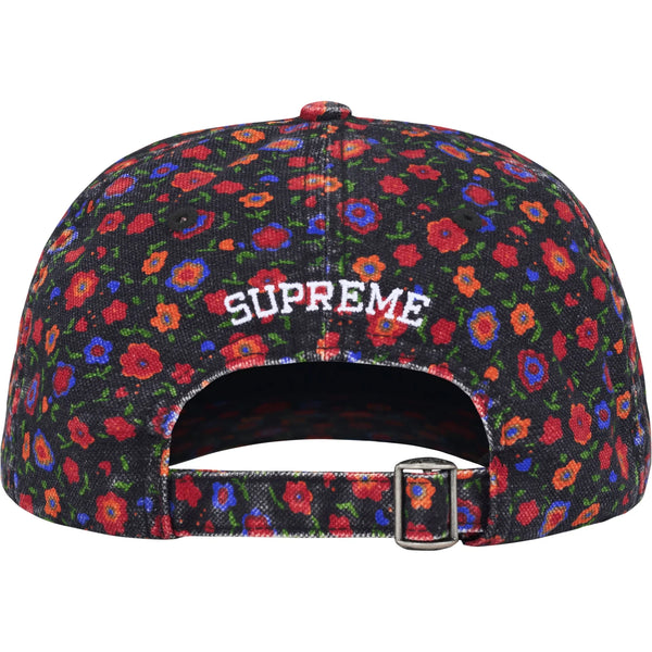 SUPREMEWASHED CANVAS S LOGO 6-PANEL