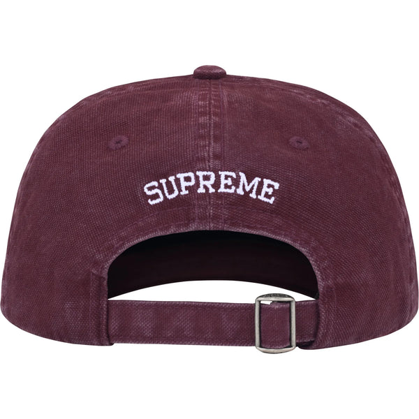 SUPREMEWASHED CANVAS S LOGO 6-PANEL