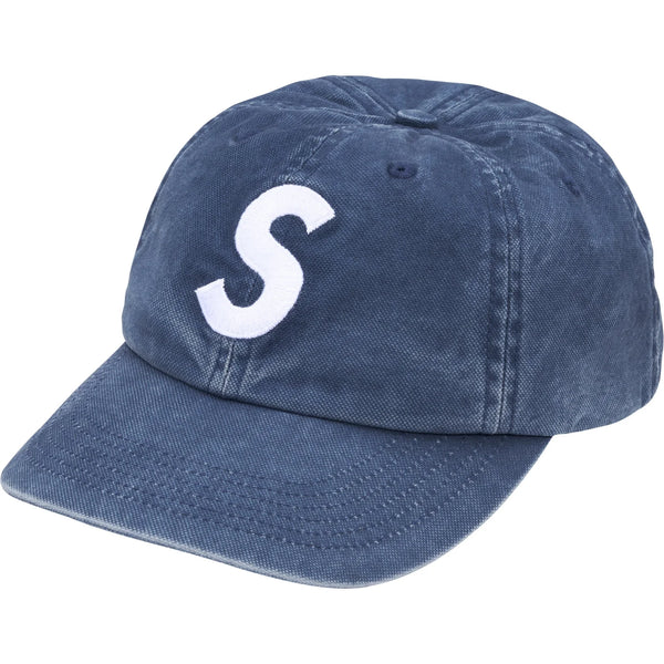 SUPREMEWASHED CANVAS S LOGO 6-PANEL