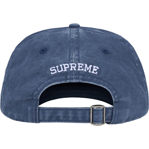 SUPREMEWASHED CANVAS S LOGO 6-PANEL