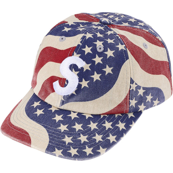 SUPREME PIGMENT COATED S LOGO 6 PANEL SS26