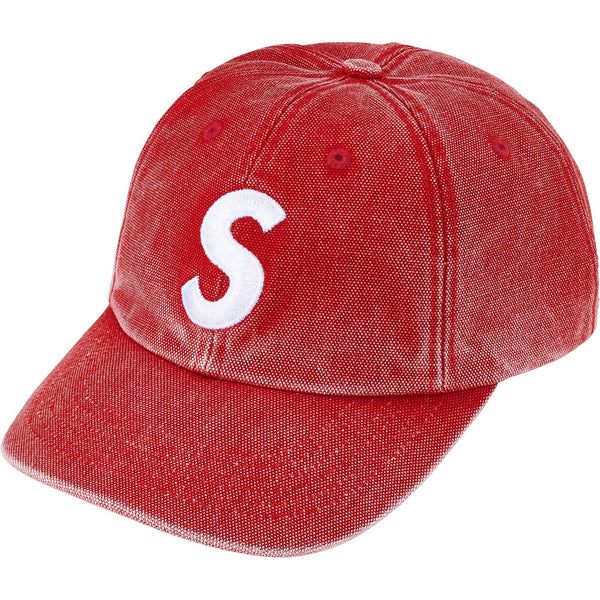 SUPREME PIGMENT COATED S LOGO 6 PANEL SS26